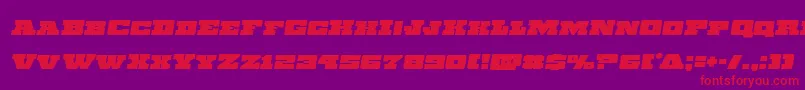 Chicagoexpressemital Font – Red Fonts on Purple Background