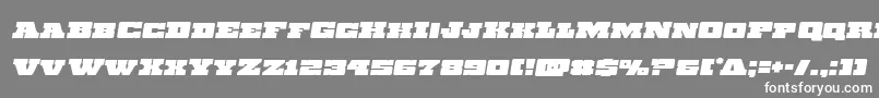 Шрифт Chicagoexpressemital – белые шрифты на сером фоне