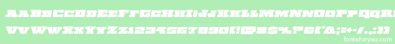 Chicagoexpressemital Font – White Fonts on Green Background