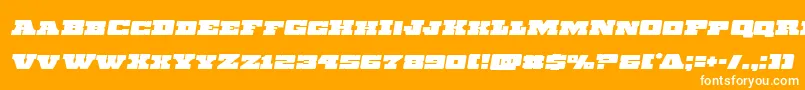Chicagoexpressemital Font – White Fonts on Orange Background