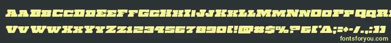 Chicagoexpressemital Font – Yellow Fonts on Black Background