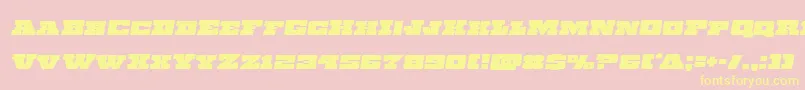 Chicagoexpressemital Font – Yellow Fonts on Pink Background