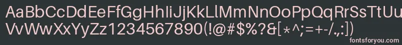 AileronRegular Font – Pink Fonts on Black Background