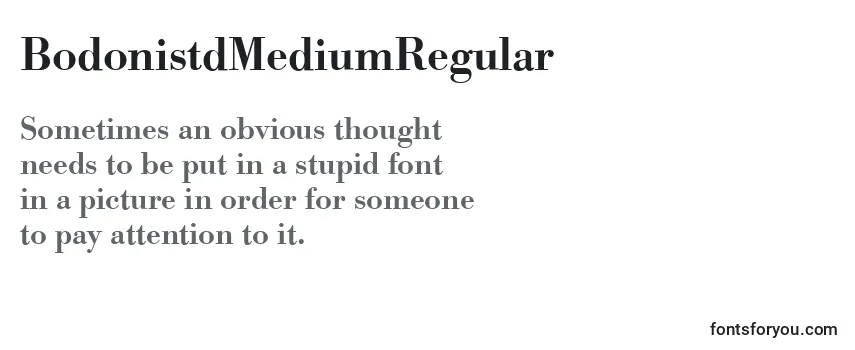 BodonistdMediumRegular Font