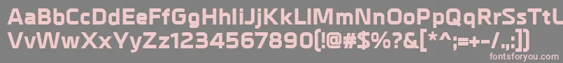 MetralExtrabold Font – Pink Fonts on Gray Background