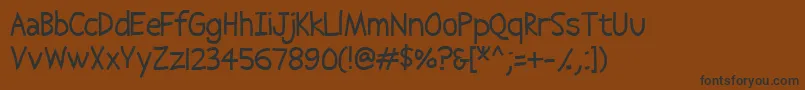 Abscissa Font – Black Fonts on Brown Background