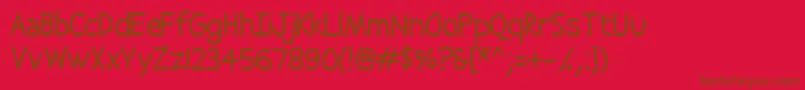 Abscissa Font – Brown Fonts on Red Background