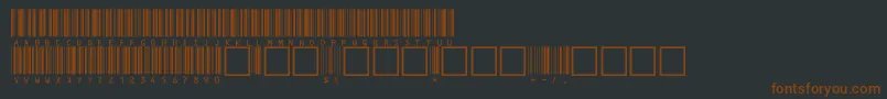 Fonte C39hrp60dltt – fontes marrons em um fundo preto