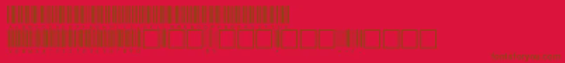Fonte C39hrp60dltt – fontes marrons em um fundo vermelho