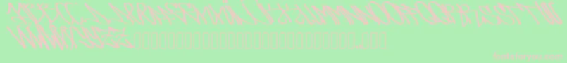 Arsone Font – Pink Fonts on Green Background