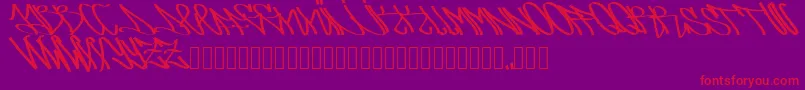 Arsone Font – Red Fonts on Purple Background