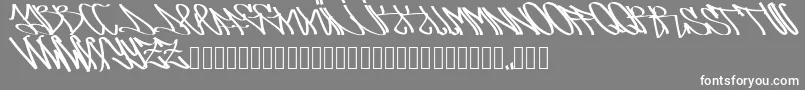 フォントArsone – 灰色の背景に白い文字