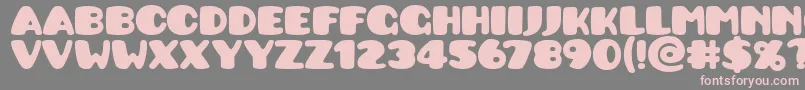 Pusab ffy Font – Pink Fonts on Gray Background