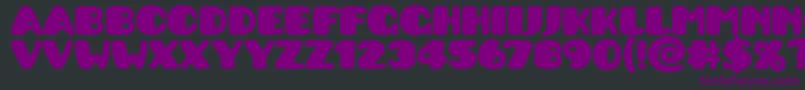 Pusab ffy Font – Purple Fonts on Black Background