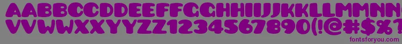 Pusab ffy Font – Purple Fonts on Gray Background