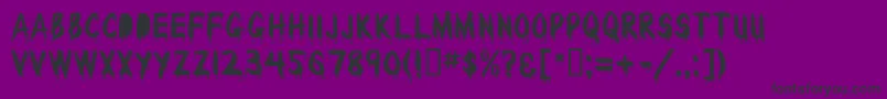 WetPaintMf Font – Black Fonts on Purple Background