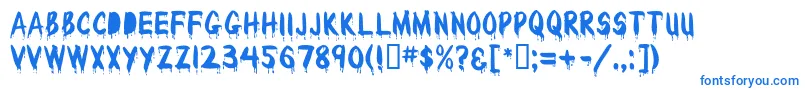 WetPaintMf Font – Blue Fonts on White Background