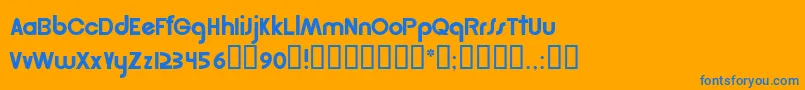 Weitere Informationen zur Rsgordon-Schriftart Rsgordon-Schriftart – Blaue Schriften auf orangefarbenem Hintergrund