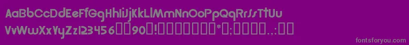 Rsgordon-Schriftart – Graue Schriften auf violettem Hintergrund