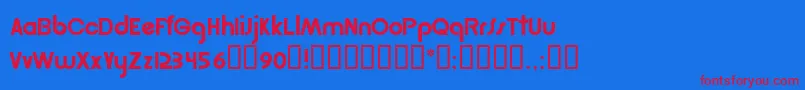 Weitere Informationen zur Rsgordon-Schriftart Rsgordon-Schriftart – Rote Schriften auf blauem Hintergrund
