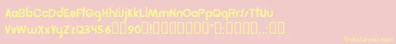 fuente Rsgordon – Fuentes Amarillas Sobre Fondo Rosa