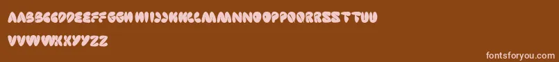 SleepingBeauty Font – Pink Fonts on Brown Background