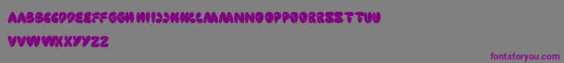 SleepingBeauty Font – Purple Fonts on Gray Background