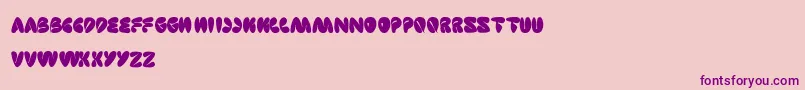 SleepingBeauty Font – Purple Fonts on Pink Background