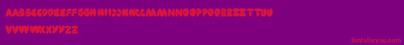 SleepingBeauty Font – Red Fonts on Purple Background
