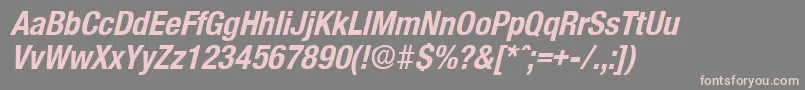 OlnovaBoldcondita Font – Pink Fonts on Gray Background