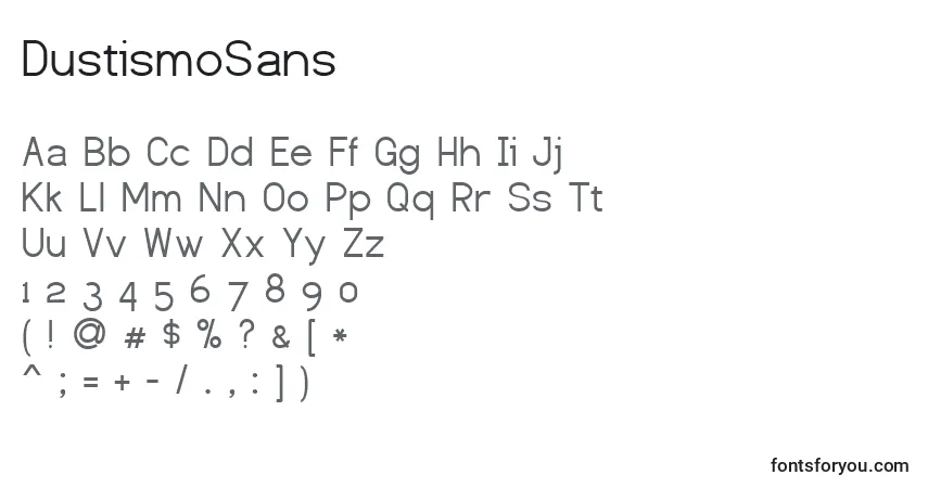 DustismoSans Font – alphabet, numbers, special characters