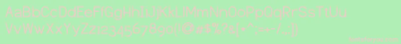 DustismoSans Font – Pink Fonts on Green Background