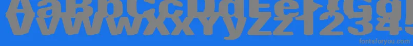 More about AntimonyFunk Font AntimonyFunk Font – Gray Fonts on Blue Background