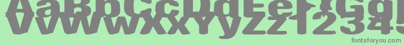 AntimonyFunk Font – Gray Fonts on Green Background