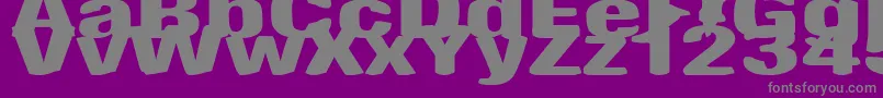 fuente AntimonyFunk – Fuentes Grises Sobre Fondo Morado