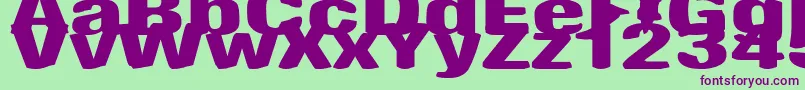 En savoir plus sur la police AntimonyFunk Police AntimonyFunk – polices violettes sur fond vert