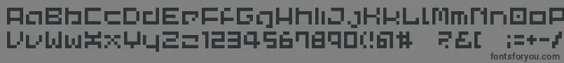 Lvdccp Font – Black Fonts on Gray Background