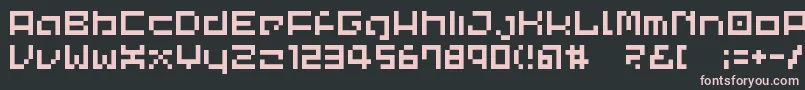 Lvdccp Font – Pink Fonts on Black Background