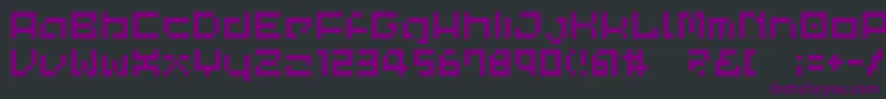 Lvdccp Font – Purple Fonts on Black Background
