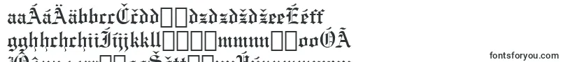 EngraversOldEnglishBt-Schriftart – slowakische Schriften