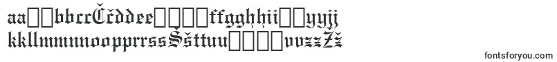 EngraversOldEnglishBt-Schriftart – litauische Schriften