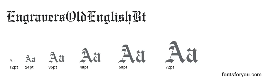 EngraversOldEnglishBt Font Sizes