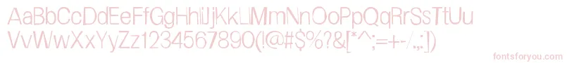 Więcej informacji o czcionce FrailSanslight Czcionka FrailSanslight – różowe czcionki