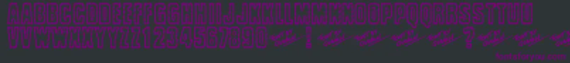 Brrritty Font – Purple Fonts on Black Background