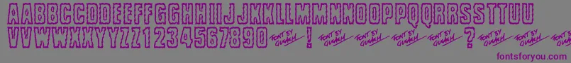 Brrritty Font – Purple Fonts on Gray Background