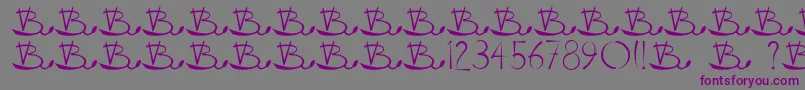 Vladovskiy Font – Purple Fonts on Gray Background