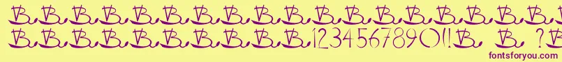 More about Vladovskiy Font Vladovskiy Font – Purple Fonts on Yellow Background