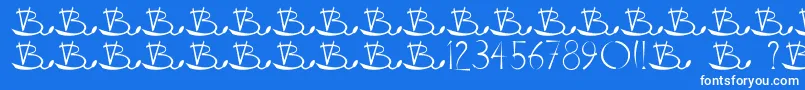 More about Vladovskiy Font Vladovskiy Font – White Fonts on Blue Background