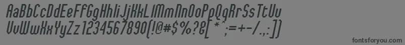 JaggedDreamsOblique Font – Black Fonts on Gray Background