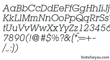 L850SlabItalic font – Fonts Starting With L